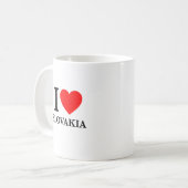 I Liebe Slowakei Kaffeetasse (Vorderseite Links)