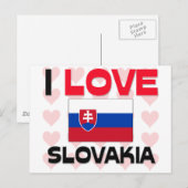 I Liebe Slowakei Postkarte (Vorne/Hinten)