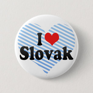 I Liebe slowakisch Button