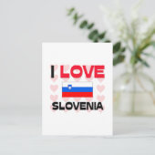 I Liebe Slowenien Postkarte (Stehend Vorderseite)