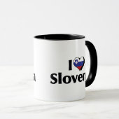 I Liebe Slowenische Flagge Tasse (VorderseiteRechts)
