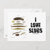 I Liebe Slugs (Naturalist / Natur) Postkarte (Vorne/Hinten)