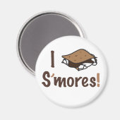 I Liebe S'mores Magnet (Vorderseite/Rückseite)