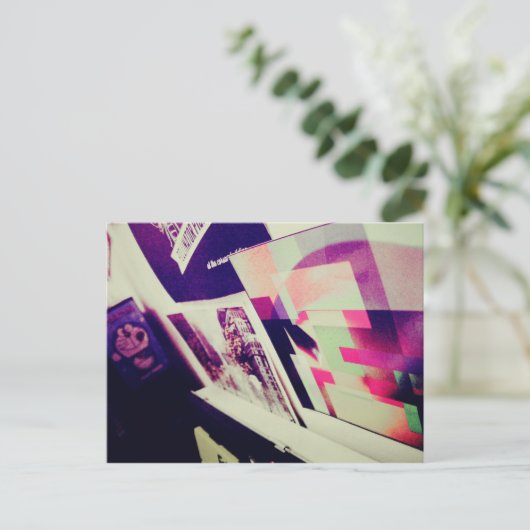 I Liebe Snailmail - Abstraction & Doraemon Postkarte (Stehend Vorderseite)