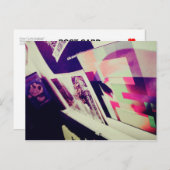 I Liebe Snailmail - Abstraction & Doraemon Postkarte (Vorne/Hinten)