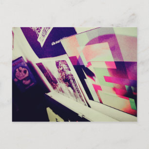 I Liebe Snailmail - Abstraction & Doraemon Postkarte