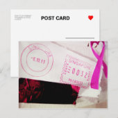 I Liebe Snailmail - aus Singapur mit Liebe Postkarte (Vorne/Hinten)