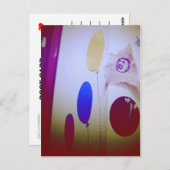 I Liebe Snailmail - Balloons Postkarte (Vorne/Hinten)