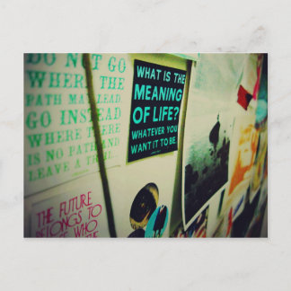 I Liebe Snailmail - Die Bedeutung des Lebens Postkarte