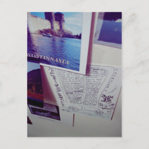 I Liebe Snailmail - Grüße aus der Welt Postkarte