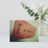 I Liebe Snailmail - Postaufkleber Postkarte (Stehend Vorderseite)