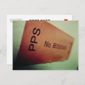 I Liebe Snailmail - Postaufkleber Postkarte (Vorne/Hinten)