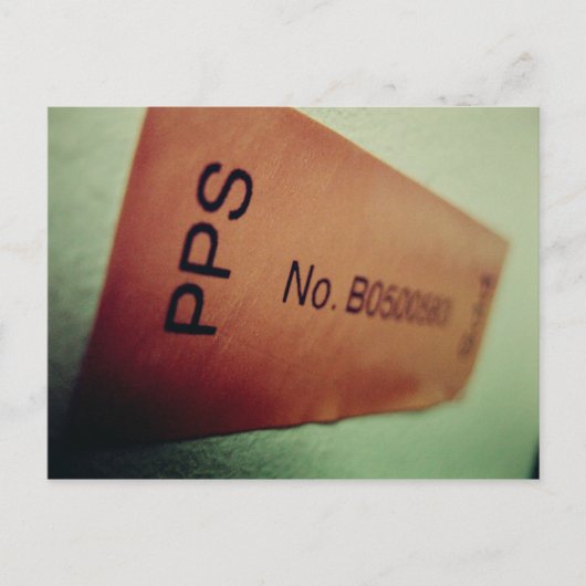 I Liebe Snailmail - Postaufkleber Postkarte (Vorderseite)