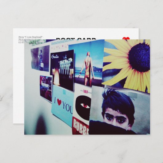 I Liebe Snailmail - Postkarten (Vorne/Hinten)