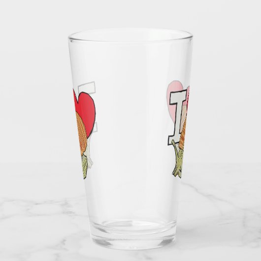 I Liebe Snails Glas (Rechts)