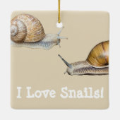 I Liebe Snails Keramikornament (Rückseite)