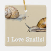 I Liebe Snails Keramikornament (Vorderseite)