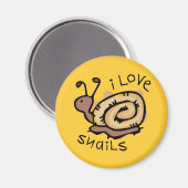 I Liebe Snails Magnet (Vorderseite/Rückseite)