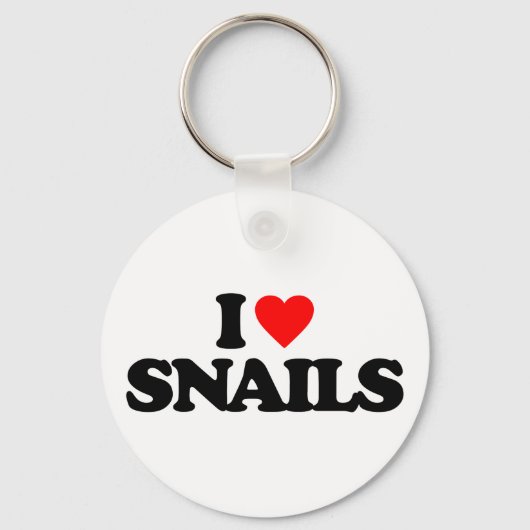 I LIEBE SNAILS SCHLÜSSELANHÄNGER (Vorderseite)