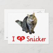 I Liebe Snicker Postkarten (Vorne/Hinten)