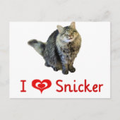 I Liebe Snicker Postkarten (Vorderseite)
