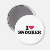 I Liebe Snooker Magnet (Vorderseite/Rückseite)