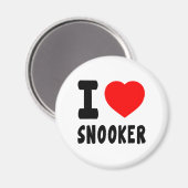I Liebe Snooker Magnet (Vorderseite/Rückseite)