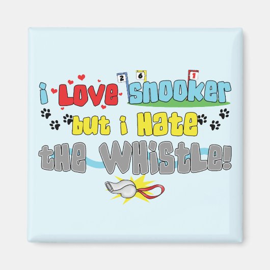 I Liebe Snooker Magnet (Vorne)