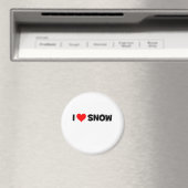 I Liebe Snow Magnet (In Situ (Geschirrspüler))