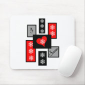 I Liebe Snow Mousepad (Mit Mouse)