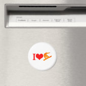 I Liebe Snowboard Magnet (In Situ (Geschirrspüler))