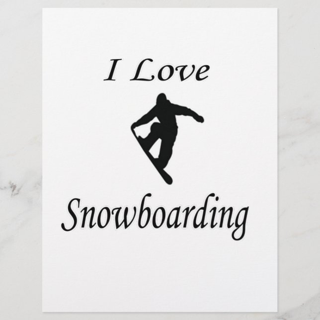 I Liebe Snowboarden (Vorderseite)