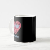 I Liebe Snowboarden Herzbild Kaffeetasse (Vorderseite Links)