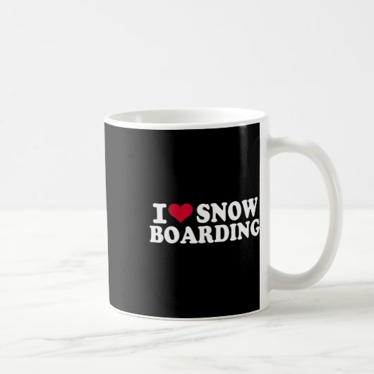 I Liebe Snowboarden Kaffeetasse (Rechts)