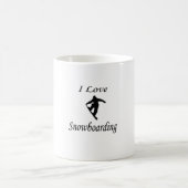 I Liebe Snowboarden Kaffeetasse (Mittel)