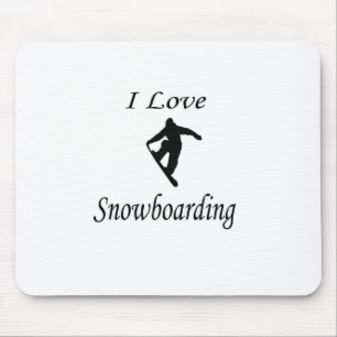 I Liebe Snowboarden Mousepad