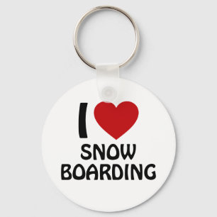 I Liebe Snowboarden Schlüsselanhänger