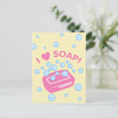 I Liebe Soap Postkarte (Stehend Vorderseite)