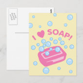 I Liebe Soap Postkarte (Vorne/Hinten)