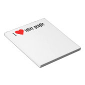 I Liebe Sober People Sprichwort Zitat Notizblock (angewinkelt)