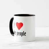 I Liebe Sober People Sprichwort Zitat Tasse (Vorderseite Links)