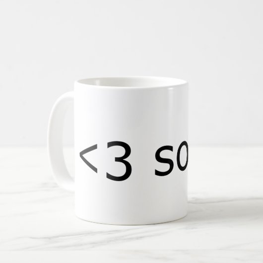 I Liebe Sobriety Kaffeetasse (Vorderseite Links)