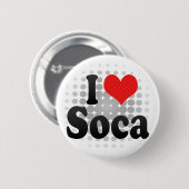 I Liebe Soca Button (Vorne & Hinten)
