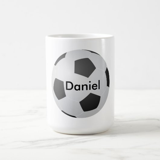 I Liebe Soccer Blank individuell anpassbar Kaffeetasse (Mittel)