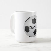 I Liebe Soccer Blank individuell anpassbar Kaffeetasse (Vorderseite Links)