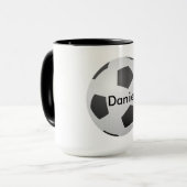 I Liebe Soccer Blank individuell anpassbar Tasse (Vorderseite Links)