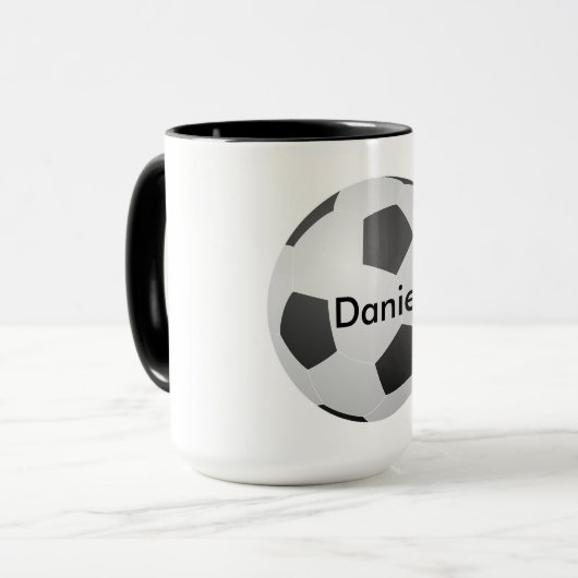 I Liebe Soccer Blank individuell anpassbar Tasse (Vorderseite Links)
