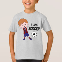 I Liebe Soccer Boy - mit dem Namen Jersey blond