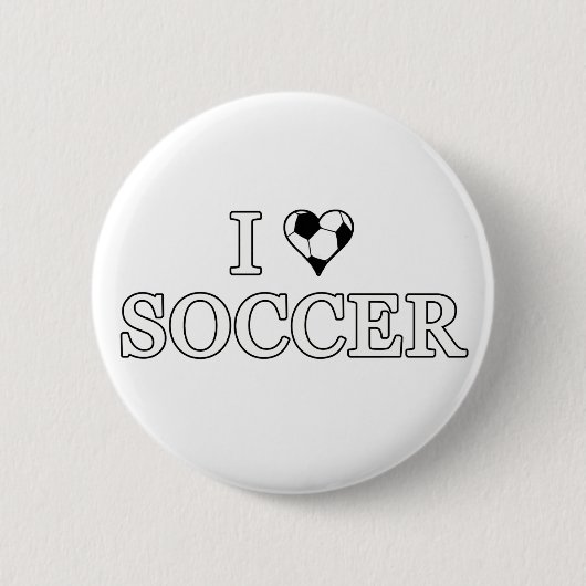 I Liebe Soccer Button (Vorderseite)