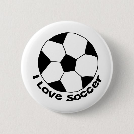 I Liebe Soccer Button (Vorderseite)